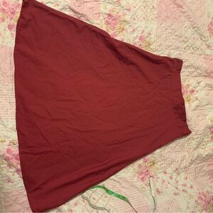 Handmade Burgundy A-Line Skirt